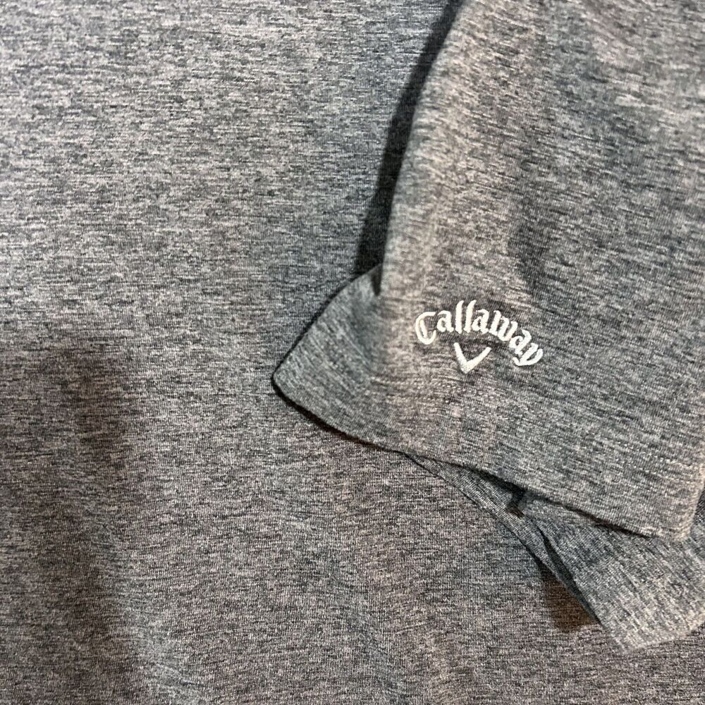 Callaway Men's Polo Golf Shirt 4XL Big & Tall Gray Opti-Dri - Picture 4 of 9